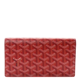Goyard Goyardine Richelieu Wallet Red
