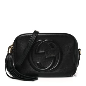 Gucci Pebbled Calfskin Small Soho Disco Bag Black