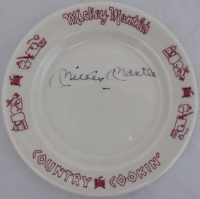 Mickey Mantle Autographed Country Cooking Restaurant