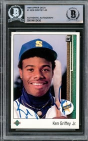 Ken Griffey Jr. Autographed 1989 Upper