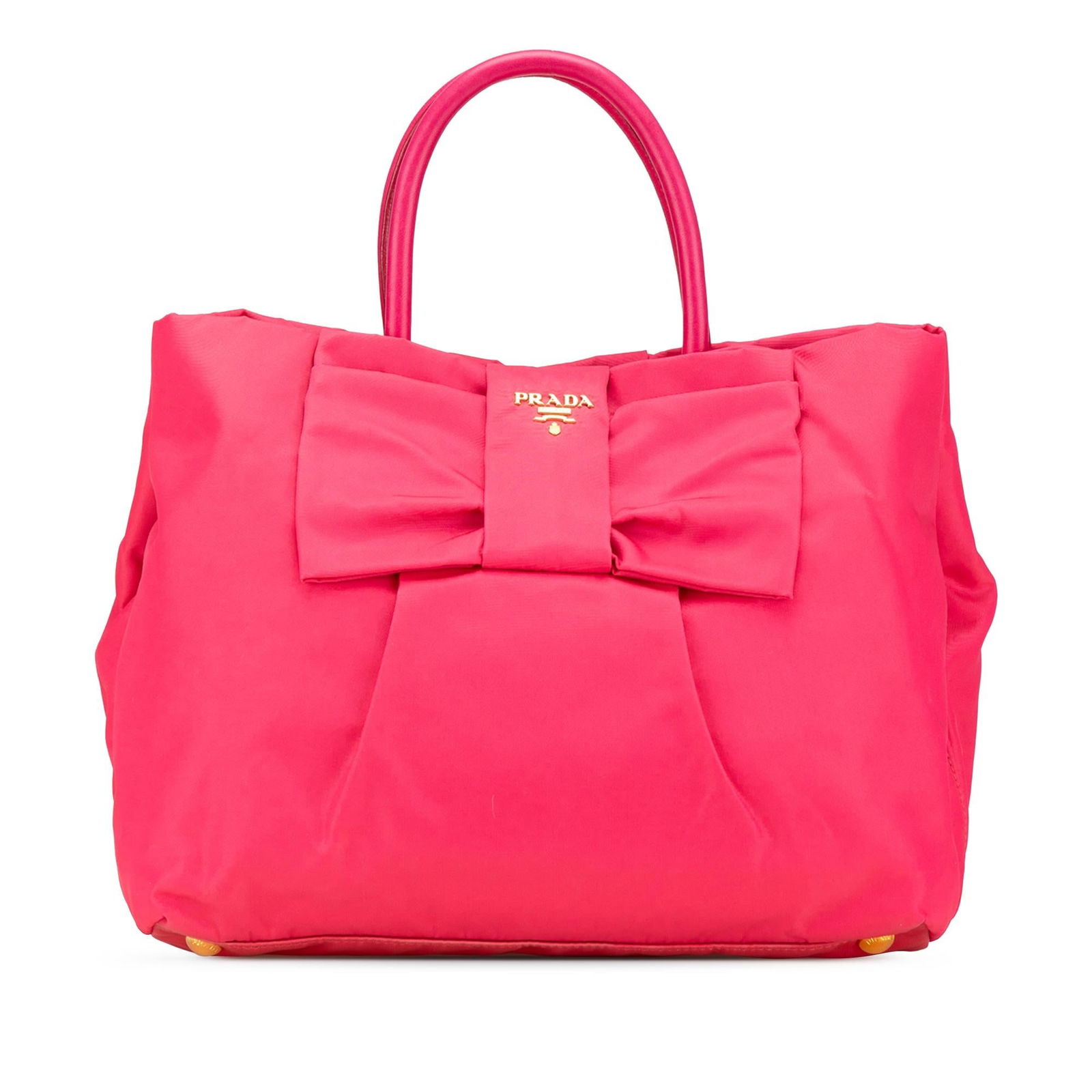 Prada Tessuto Fiocco Bow Tote: Prada Tessuto Fiocco Bow Tote Condition Quality: Exterior Back stained with Other. Exterior Bottom stained with Other. Lock Scratched. Embellishment Scratched. Exterior Front stained with Other. Exter