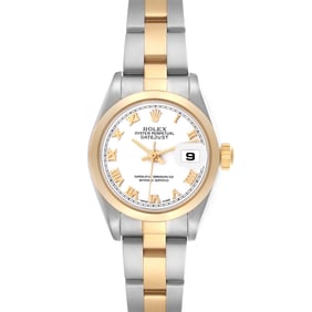 Rolex Datejust Steel Yellow Gold White