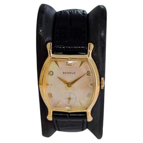 Benrus Yellow Gold Filled Art Deco