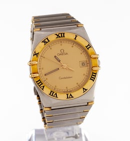Omega Quartz Two-Tone Constellation Watch w/