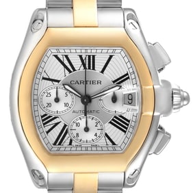Cartier Roadster Chronograph Steel Yellow Gold