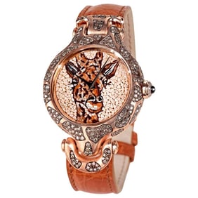 Watch Yellow Gold White and Brown