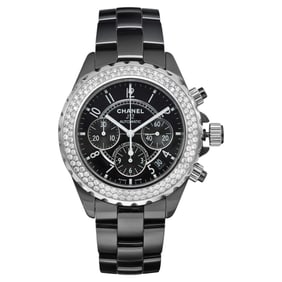 Chanel J12 Black Ceramic Diamond Black
