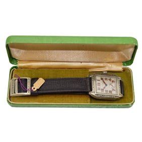 Elgin White Gold Filled Art Deco