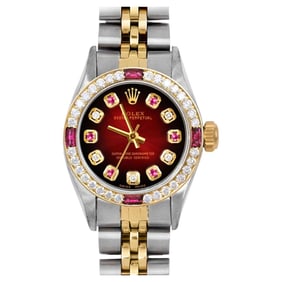 Rolex Lady Oyster Perpetual Red Vignette