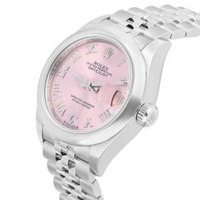 Rolex Datejust 28 Pink Roman Domed