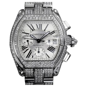 Cartier Roadster Xl W62020x6 Silver Dial