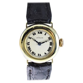 LeCoultre 14 Karat Solid Gold Art