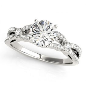 1.35 ctw Certified VS/SI Diamond Ring 18k White Gold