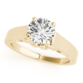 1 ctw Certified VS/SI Diamond Ring 18k Yellow Gold