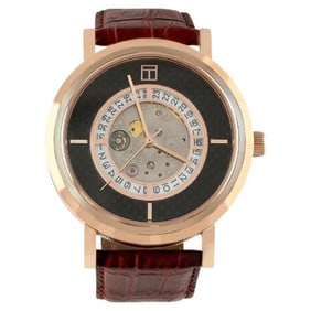 Esposto Automatic Watch with Leather, Carbon