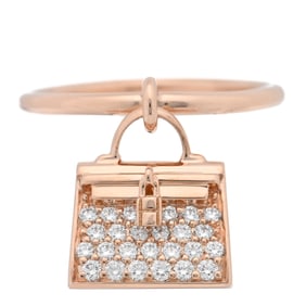 Hermes 18K Rose Gold Diamond Kelly