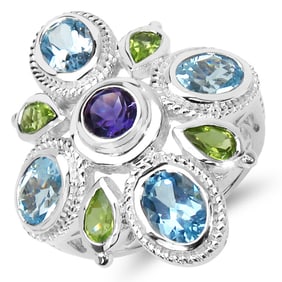 5.13 CT Genuine Amethyst , Blue