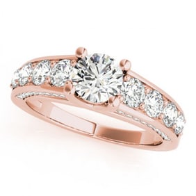 2.55 ctw Certified VS/SI Diamond Ring 18k Rose Gold