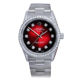 Rolex Air King Red Vignette Diamond