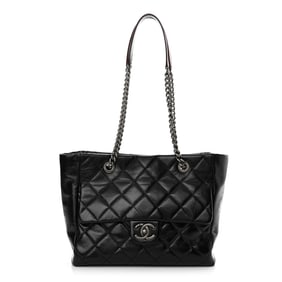 Chanel Glazed Calfskin Quilted Small Duo