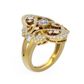 2.02 ctw Diamond Ring 18K Yellow Gold