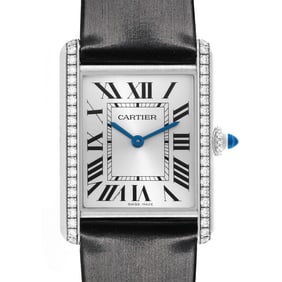 Cartier Tank Must Large Steel Diamond