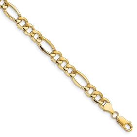 14k Yellow Gold 8.5 mm Semi-Solid
