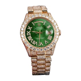 Rolex Diamond Day Date with Green