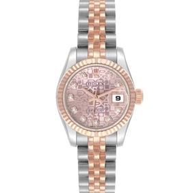 Rolex Datejust Steel Rose Gold Pink