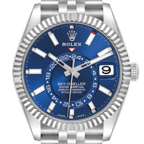 Rolex Sky-Dweller Blue Dial Steel White