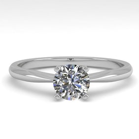0.50 ctw VS/SI Diamond Engagment Designer Ring 18k White Gold