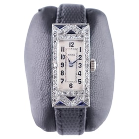 Birks Platinum Art Deco Ladies Diamond