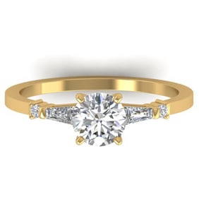 1.04 ctw Certified VS/SI Diamond Solitaire Ring 14k Yellow Gold