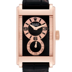 Rolex Cellini Prince Rose Gold Black