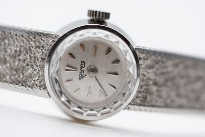 Cosmos Watch, 18 Carats White Gold
