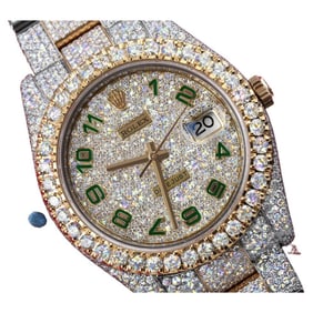 Rolex Datejust 41 Green Arabic Numerals