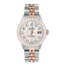 Rolex Ladies Rose Gold Datejust MOP