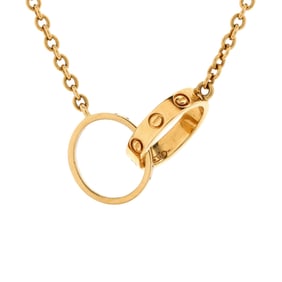Cartier Love Interlocking Necklace 18K Yellow