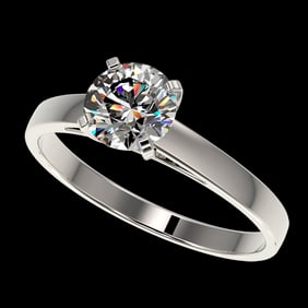 1.05 ctw Certified Quality Diamond Engagment Ring 10k White Gold