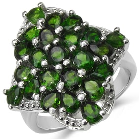 3.73 CT Genuine Chrome Diopside 14K
