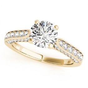 1.1 ctw Certified VS/SI Diamond Ring 18k Yellow Gold