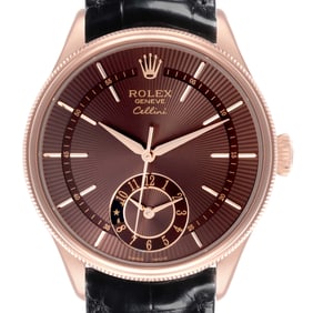 Rolex Cellini Dual Time Brown Dial