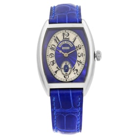 Franck Muller Cintree 18K Gold Blue