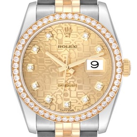 Rolex Datejust Anniversary Dial Steel Yellow