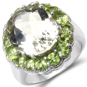 7.20 CT Genuine Amethyst & Peridot