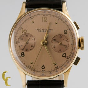 Vintage Chronograph Fairfax 18k Yellow Gold
