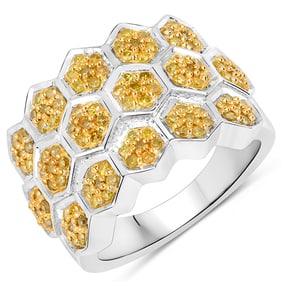 0.75 CT Genuine Yellow Diamond 14K