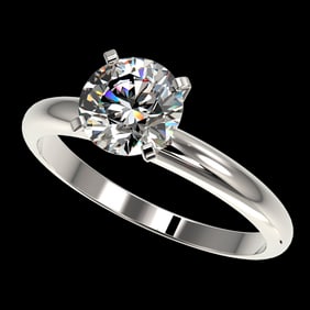 1.57 ctw Certified Quality Diamond Engagment Ring 10k White Gold