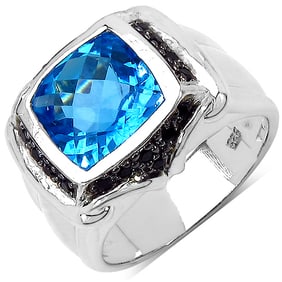 5.08 CT Genuine Swiss Blue Topaz