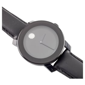 Movado Bold Black Stainless Steel Quartz